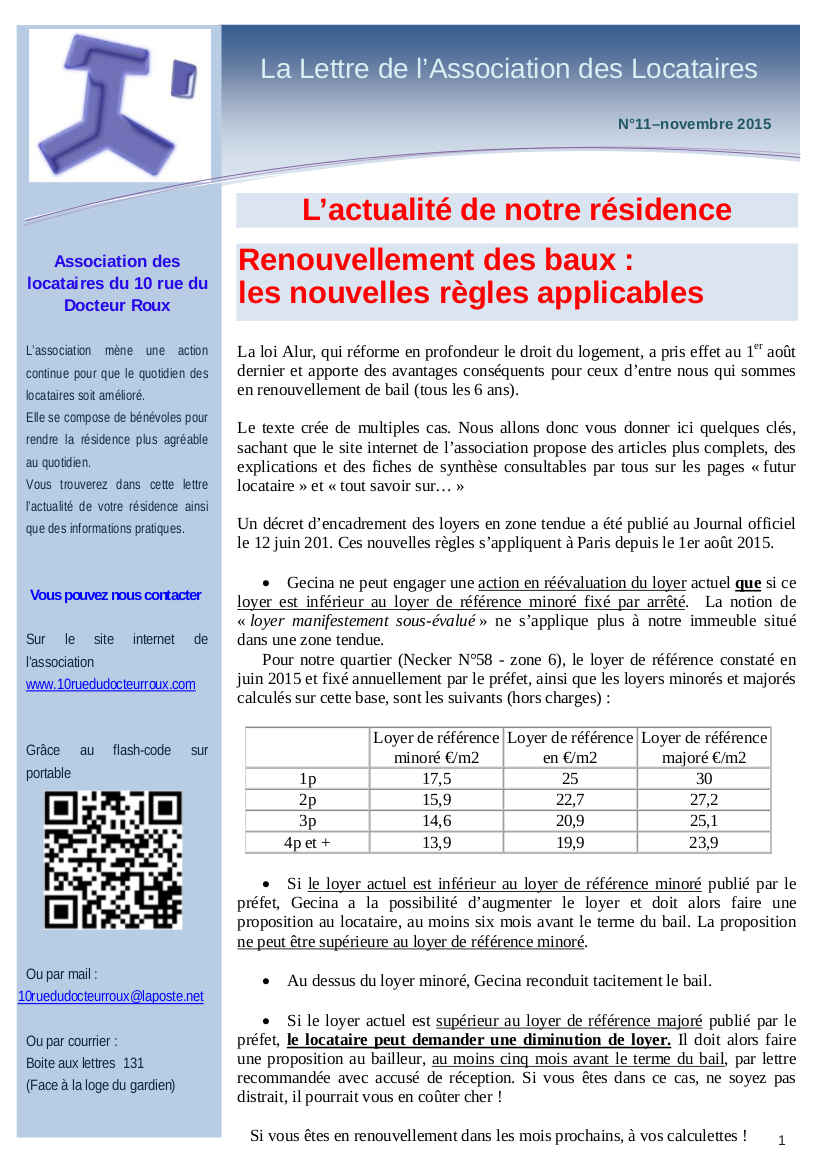 Lettre n 11 novembre 2015 page1